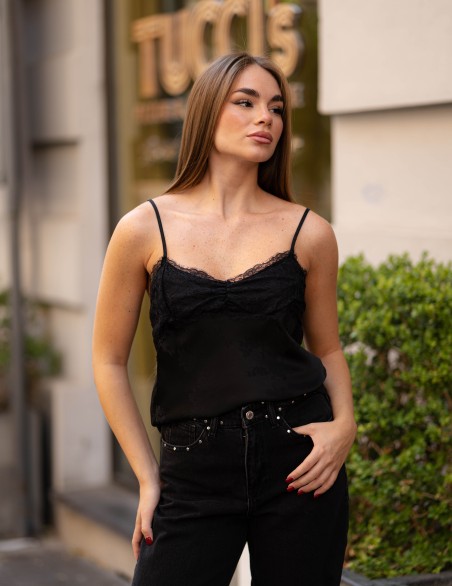 VICOLO TOP BROCCATO PIZZO