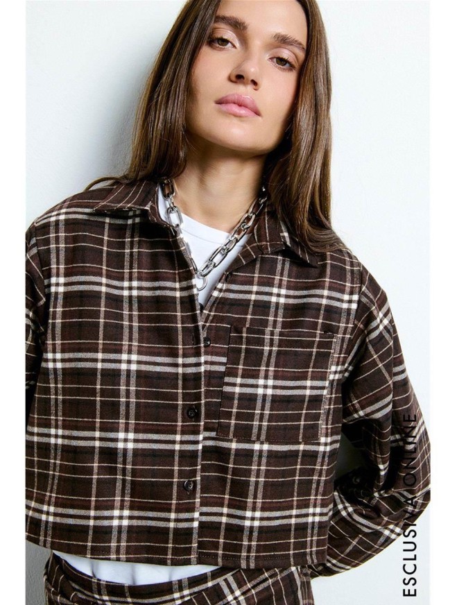 TWO WAY CAMICIA  CROP CHECK