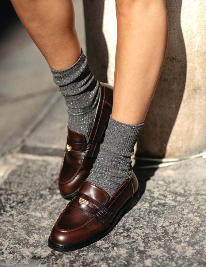 ONLY SCARPE  MOCASSINO ACCESSORIO ORO