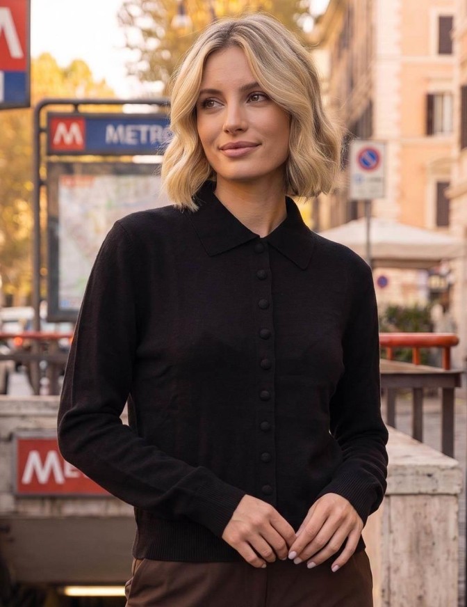 VICOLO CARDIGAN COLLETTO