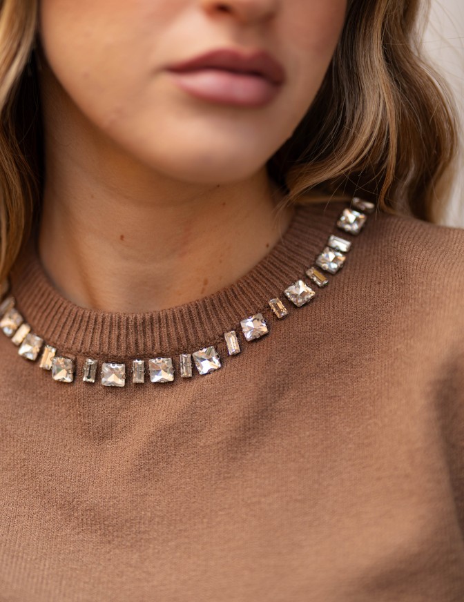 YOU DECIDE MAGLIA  MM STRASS